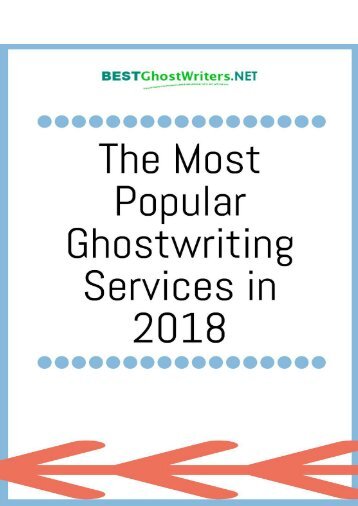 The Most Popular Ghostwriting Services in 2018