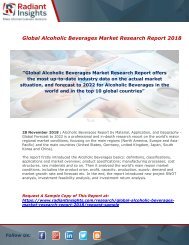 Alcoholic Beverages Market : Size, Growth, Demand, Industry Share, Forecast And Analysis Report 2018