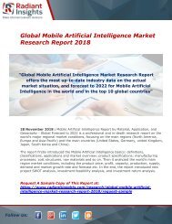 Mobile Artificial Intelligence Market : Growth, Size, Industry Analysis And Forecast Report 2018