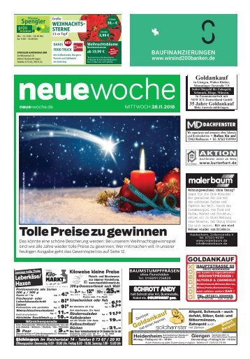 28.11.2018 Neue Woche
