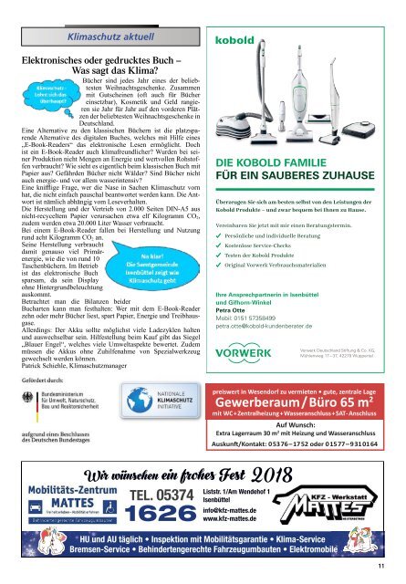 Kurier Isenbuettel Dezember 2018