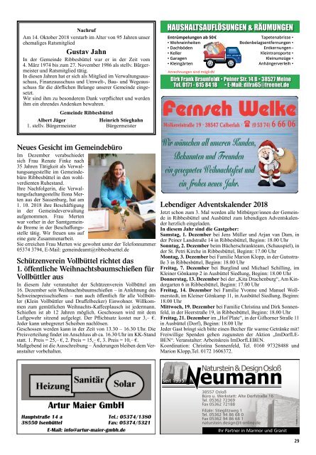 Kurier Isenbuettel Dezember 2018