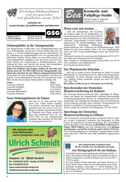 Kurier Isenbuettel Dezember 2018