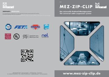 2. MEZ-ZIP-CLIP Seilmontagesystem Prospekt - MEZ-Technik GmbH