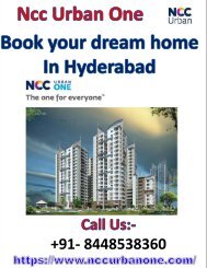 NCC Urban One Hyderabad luxury flat for sale