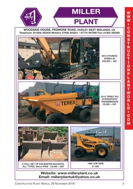 Construction Plant World 29th November 2018