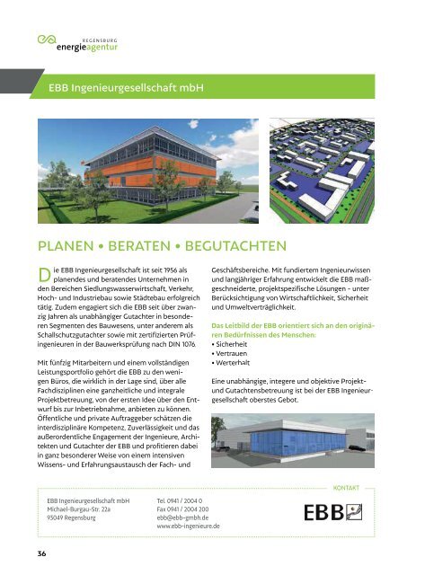 Imagebroschüre Energieagentur Regensburg 2019