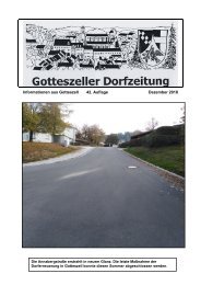 Gotteszeller Dorfzeitung 42. Auflage