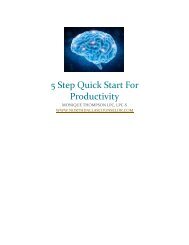 5 Step Quick Start For Productivity