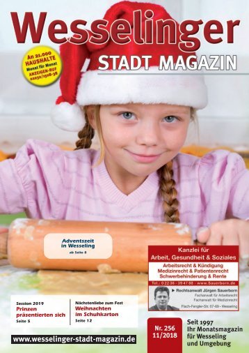 Wesselinger Stadt Magazin November 2018