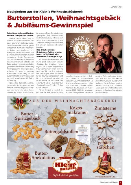 Wesselinger Stadt Magazin November 2018