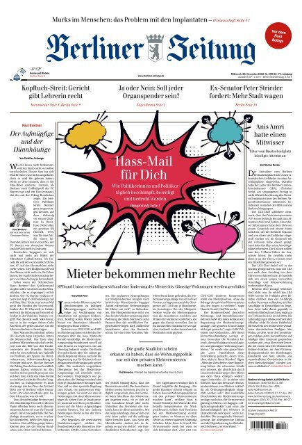 Berliner Zeitung 28.11.2018