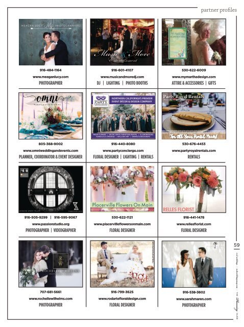 Real Weddings Magazine-The Planning Guide-2019 - Expert Advice, Guest Lists, Wedding TimeLine, Budgets and the Best Sacramento, Tahoe and Northern California Wedding Vendors!