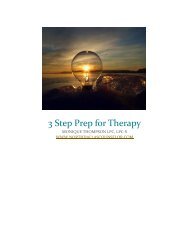 3 Step Prep for Therapy