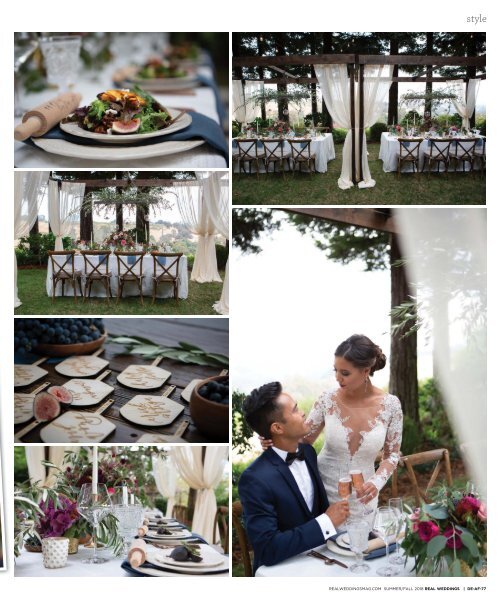 Real Weddings Magazine's "Amore Al Fresco" Styled Shoot - Winter/Spring 2019 - Featuring some of the Best Wedding Vendors in Sacramento, Tahoe and throughout Northern California!