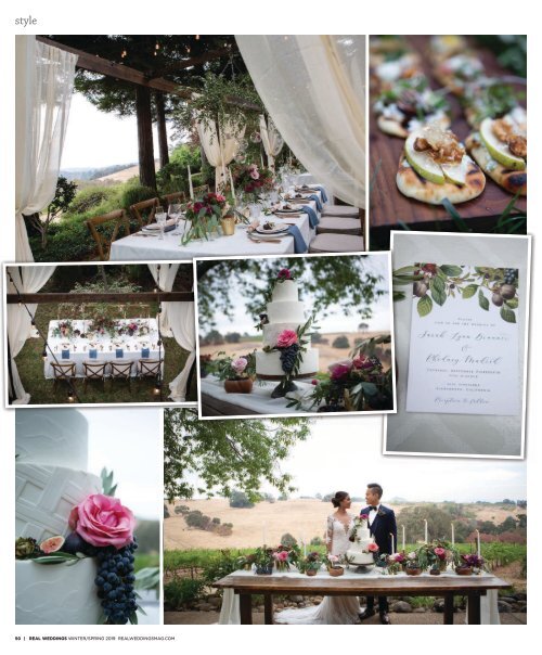 Real Weddings Magazine's "Amore Al Fresco" Styled Shoot - Winter/Spring 2019 - Featuring some of the Best Wedding Vendors in Sacramento, Tahoe and throughout Northern California!