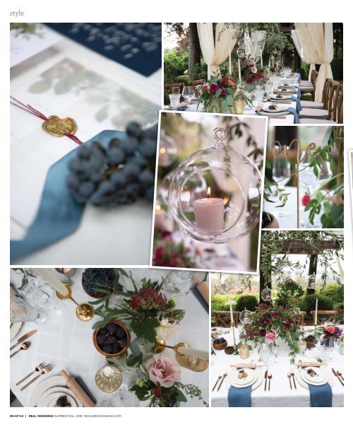 Real Weddings Magazine's "Amore Al Fresco" Styled Shoot - Winter/Spring 2019 - Featuring some of the Best Wedding Vendors in Sacramento, Tahoe and throughout Northern California!