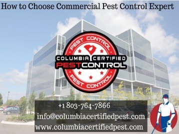 How to Choose Pest Control Company at Lexington SC?