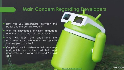 5 Key Points to keep in mind before Hiring Android App Developer