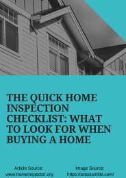 THE QUICK HOME INSPECTION CHECKLIST_ WHAT TO LOOK FOR WHEN BUYING A HOME