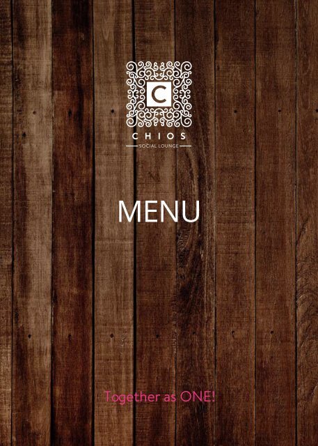 CHIOS Social Lounge - Food Menu (2018-2019)