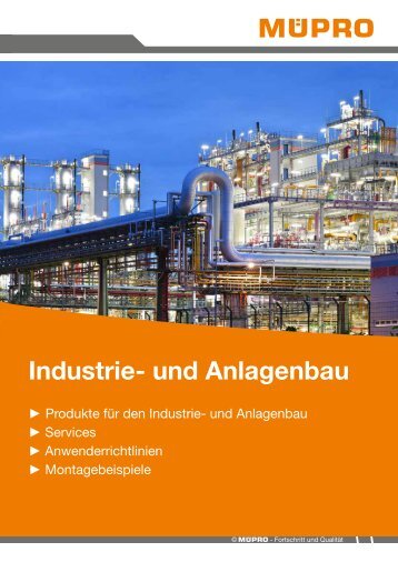 MÜPRO Broschüre Industrie- und Anlagenbau DE