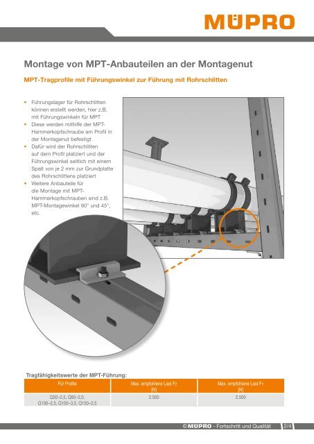 MÜPRO Broschüre Industrie- und Anlagenbau DE
