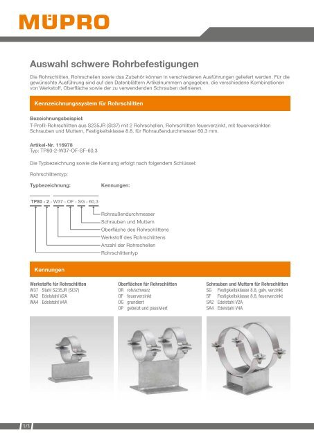 MÜPRO Broschüre Industrie- und Anlagenbau DE