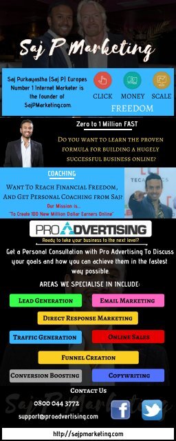 Saj P Is A Super Successful Entrepreneur from The London, UK | Sajpmarketing.com