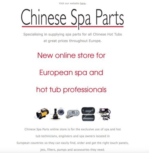 Chinese Spa Parts