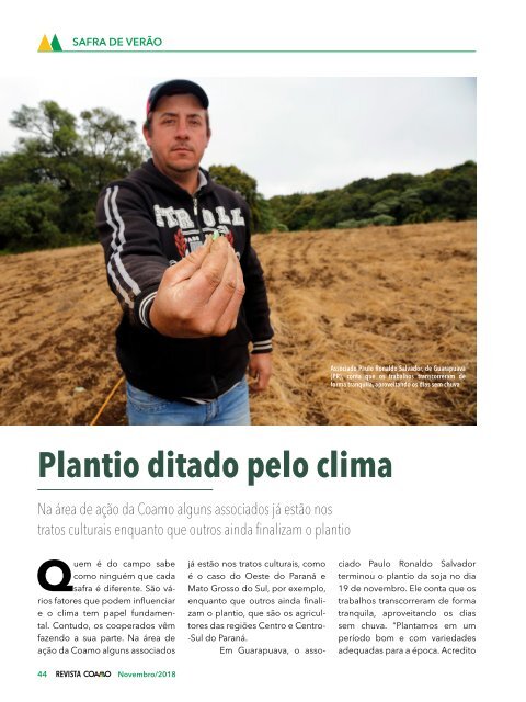 Revista Coamo - Novembro de 2018