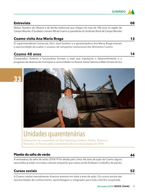 Revista Coamo - Novembro de 2018