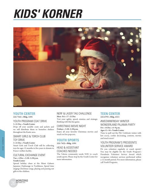 Horizons Magazine | December 2018