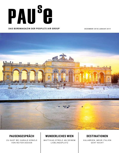 People's Bordmagazin "Pause" Dezember 2018 / Januar 2019