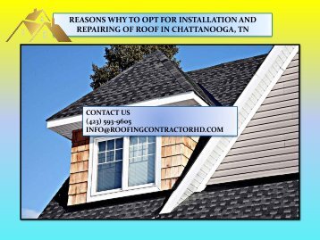 Roof Repair And Installation In Chattanooga