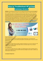 How to Troubleshoot HP printer Common Errors.docx