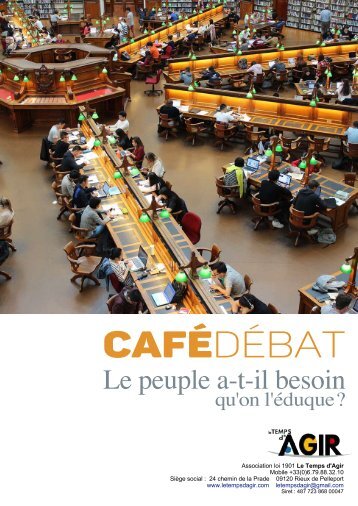 LTA Le peuple a t'il besoin qu'on l'éduque - Café Débat contradictoire