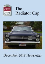 Radiator Cap December 2018