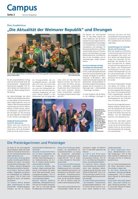 FernUni Perspektive Ausgabe 66, Winter 2018