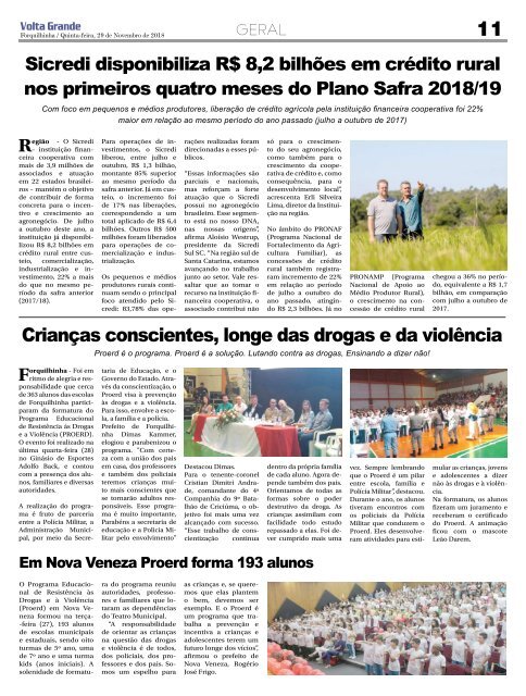 Jornal Volta Grande | Edição 1143 Forq/Veneza