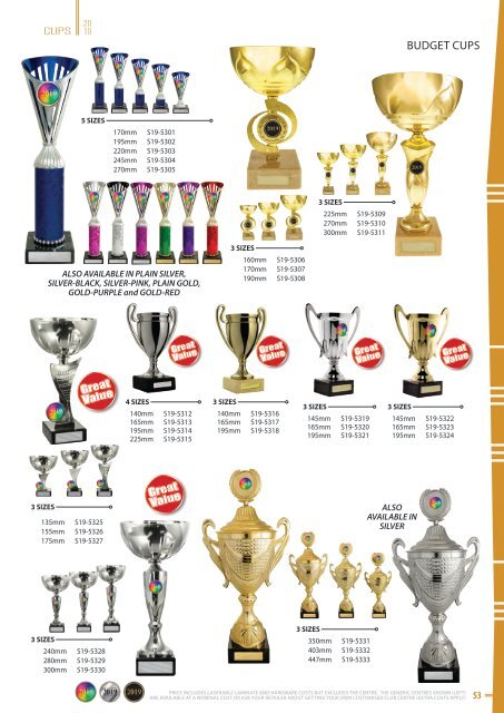 2019 Some Really Different Summer Trophies