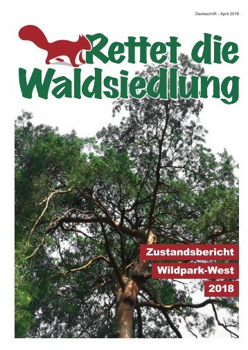 Denkschrift "Rettet die Waldsiedlung"