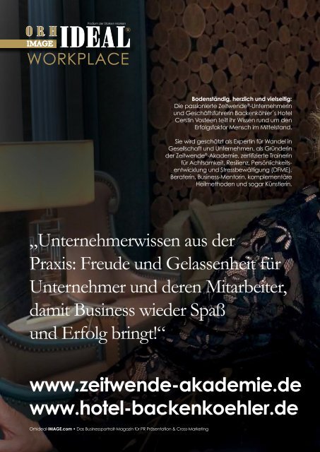 Orhideal IMAGE Magazin - Dezember 2018