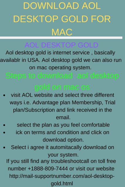 Download Aol Desktop Gold For Mac