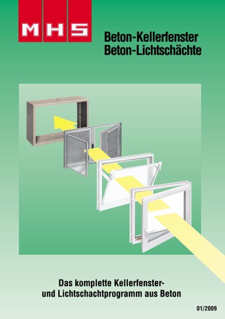 Beton-Kellerfenster Beton-Lichtschächte - MHS Baunormteile GmbH