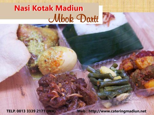 LEZAT - TELP : 0897-7268-820 (Tri) Nasi Kotak Mewah Madiun