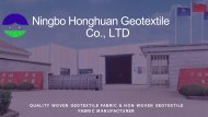 Geotextile Reinforcement Fabric Products