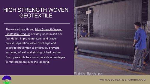 Geotextile Reinforcement Fabric Products