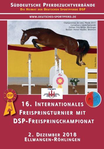 16. Internat. Freispringturnier mit DSP-Freispringchampionat