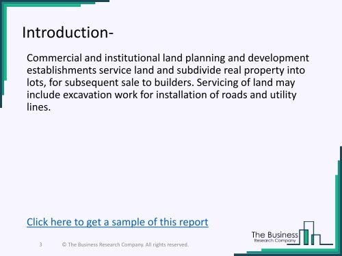 Commercial And Institutional Land Planning And Development Global Market Report